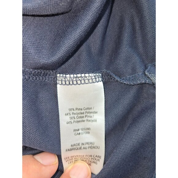 Travis Mathew Mens Blue Camo Polo Shirt Medium PimaCotton Polyester Blend - Picture 6 of 8